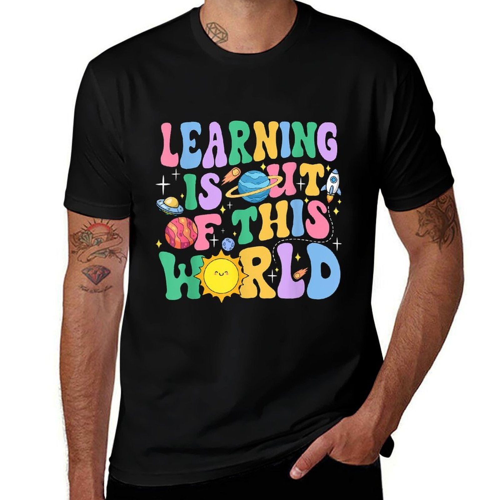 Learning Is Out Of This World Solar System Science Teacher  Soft T-Shirt