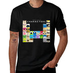 Disney Pixar Collection Color Periodic Table Of Characters  Soft T-Shirt