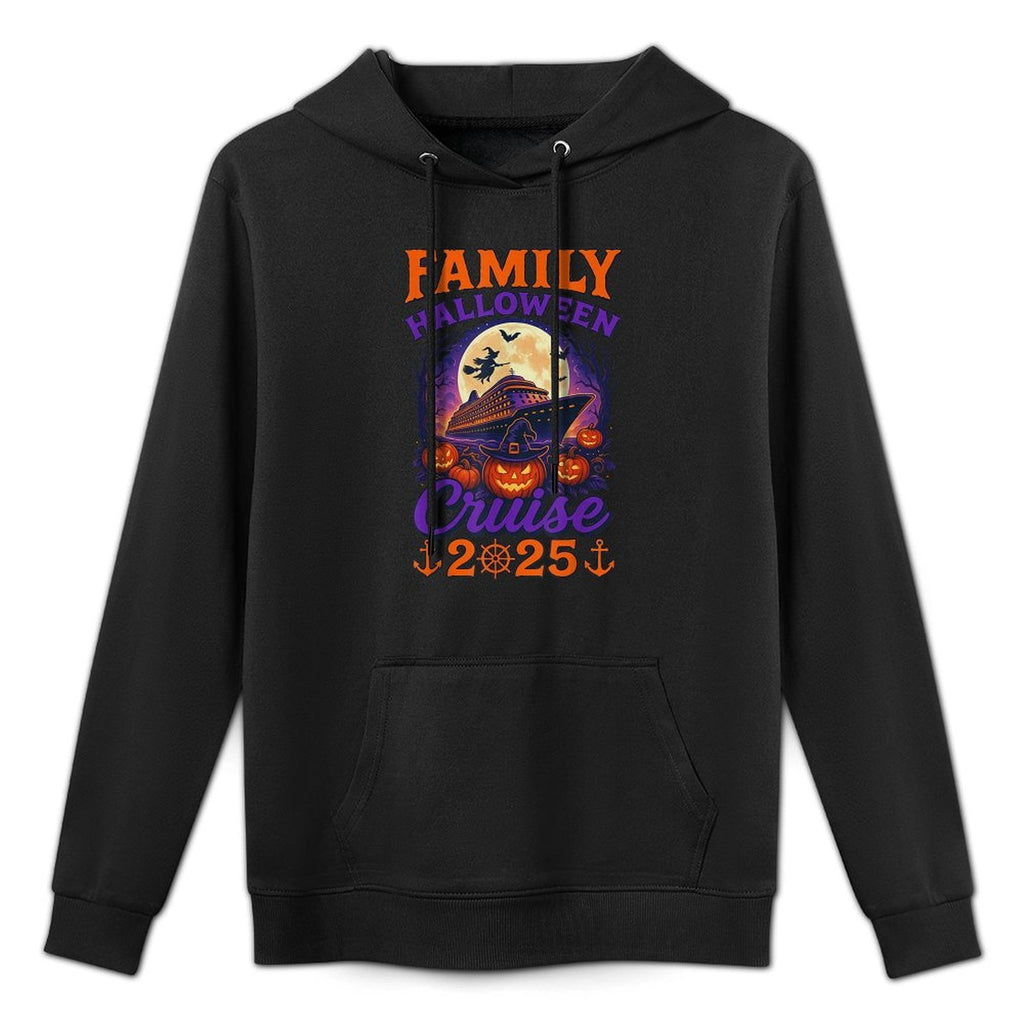 Family Halloween Cruise 2025 Matching Family Cruising Crew Medium-Weight Fabric Hoodie
