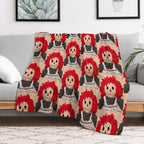 Sweet Raggedy Ann 2 Sustainable Throw Blanket