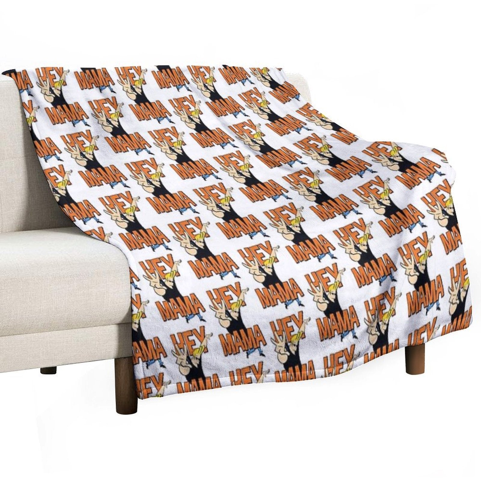 Johnny Bravo Hey Mama Juniors Multi-functional Throw Blanket