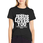 Jesus Loves You (John 316) Bible Verse (On Back) Christian  Affordable Price T-Shirt