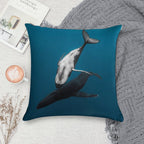 Whale Love Soft Gift Ready Throw Pillow