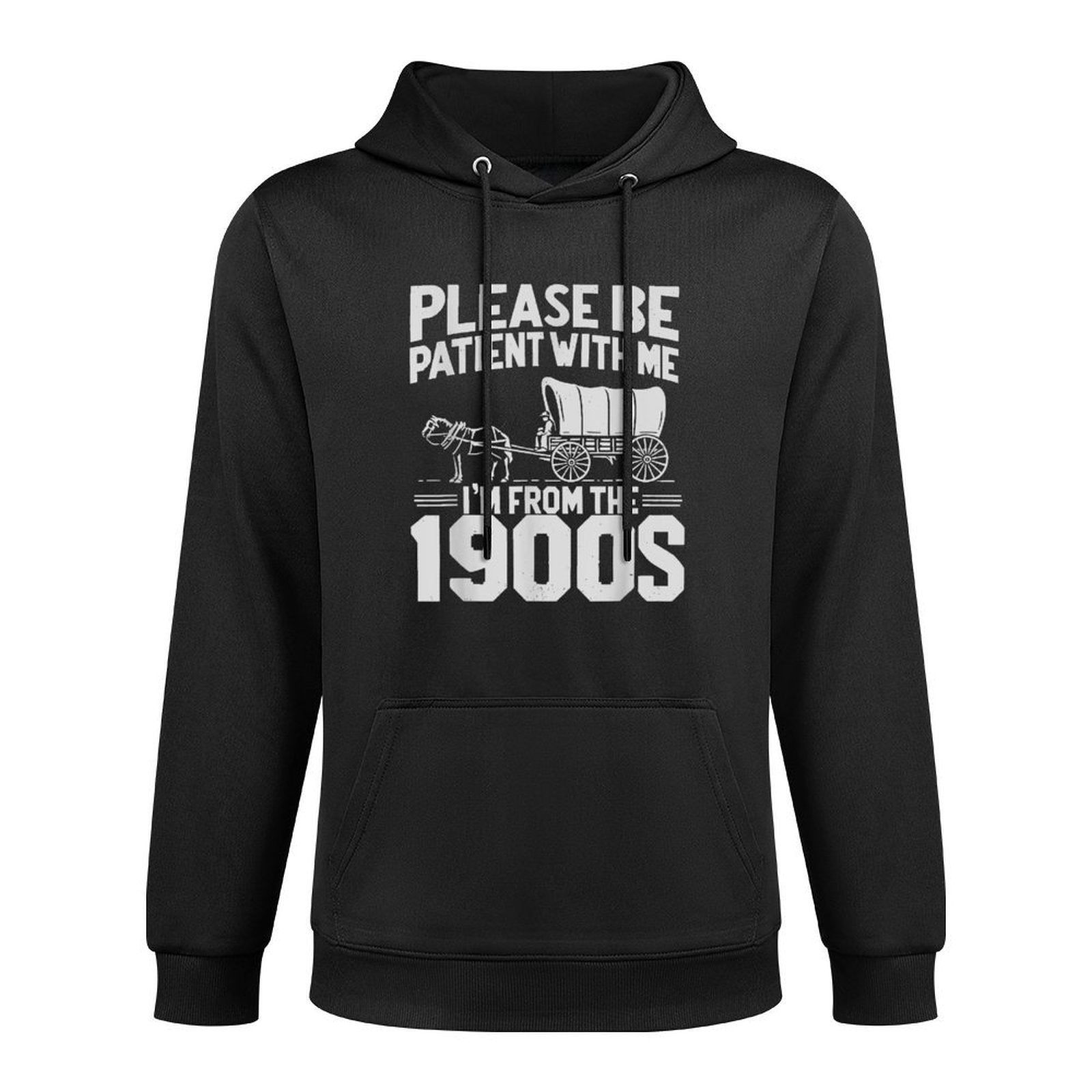 Please Be Patient I&#39;m From The 1900s Funny Over The Hill Kangaroo Pocket Hoodie