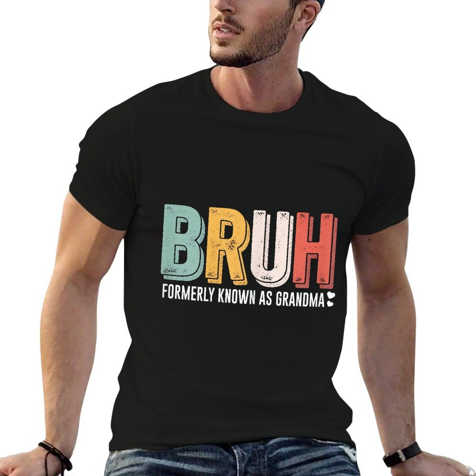 Bruh Formerly Known As Grandma Vintage Funny Mothers Day  Quick-drying T-Shirt