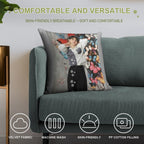 Mix in Moonlight Chicken Soft Home Decor Throw Pillow