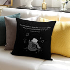 THE LITTLE PRINCE (black And White) Soft Fade-Resistant Throw Pillow