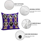 The Six Wives. Soft Washable Throw Pillow