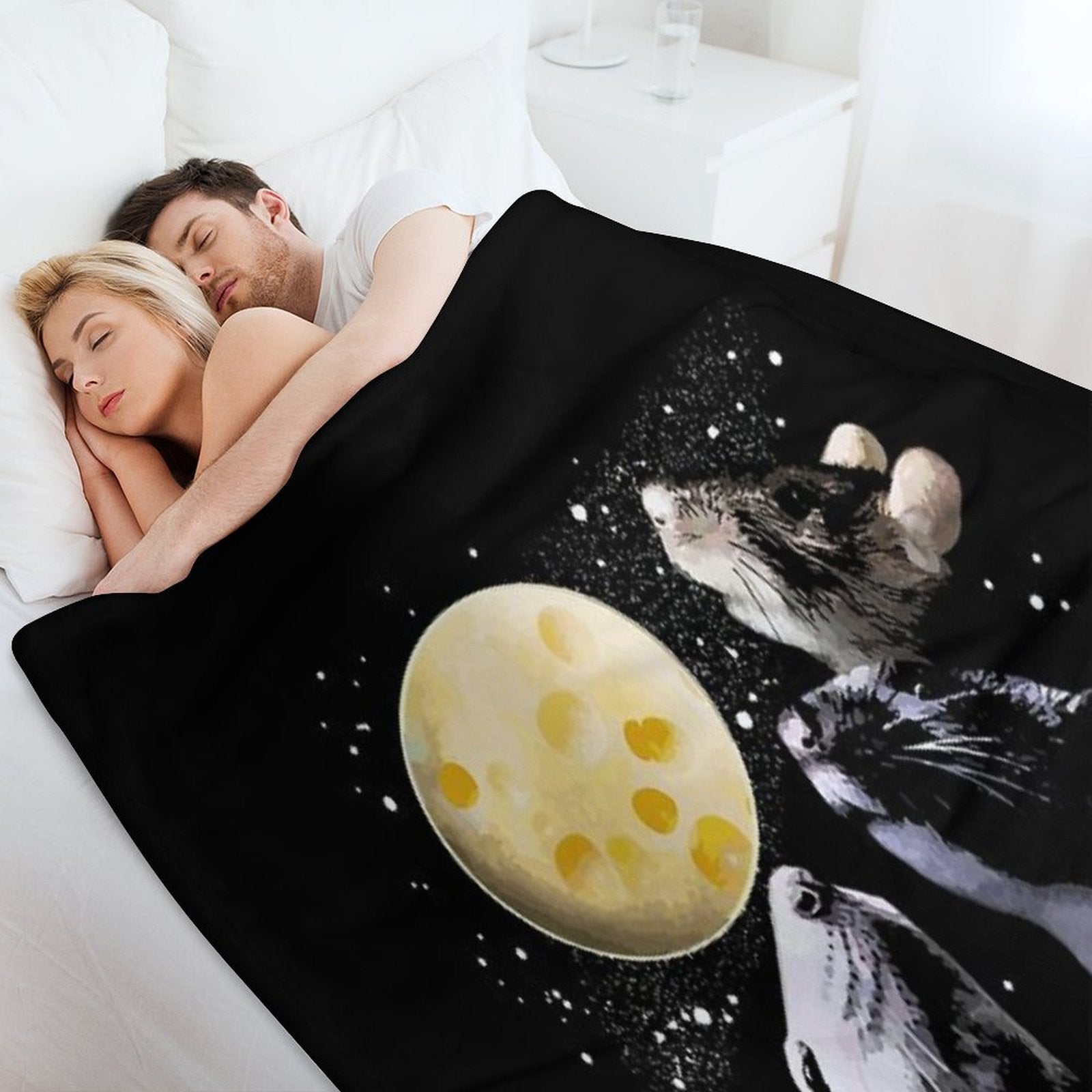 Three Rat Moon Easy Care Throw Blanket