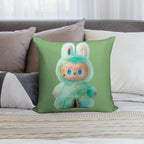 Cute Labubu Soft Decorative Cover Throw Pillow