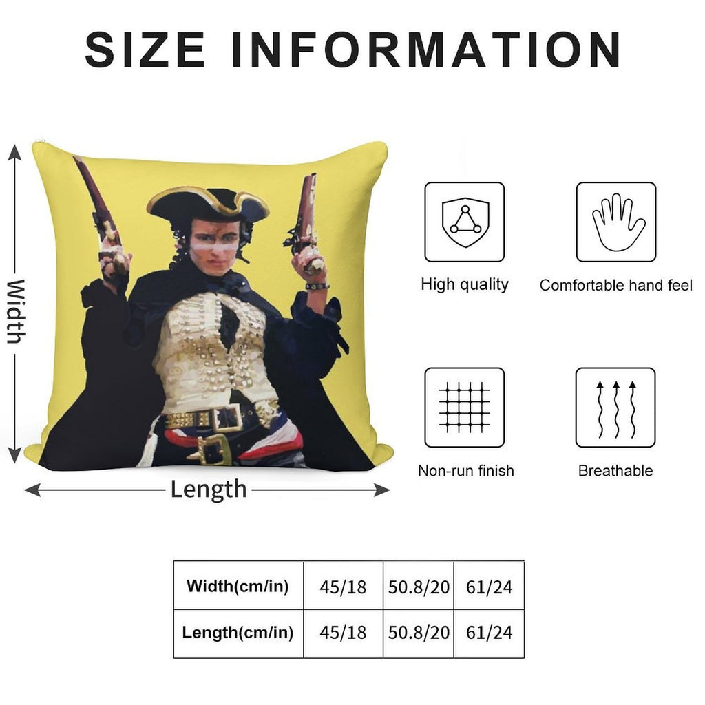Adam Ant - Stand And Deliver Soft Style Accent Throw Pillow