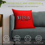 Netflix And Chill Soft Hidden Zipper Throw Pillow