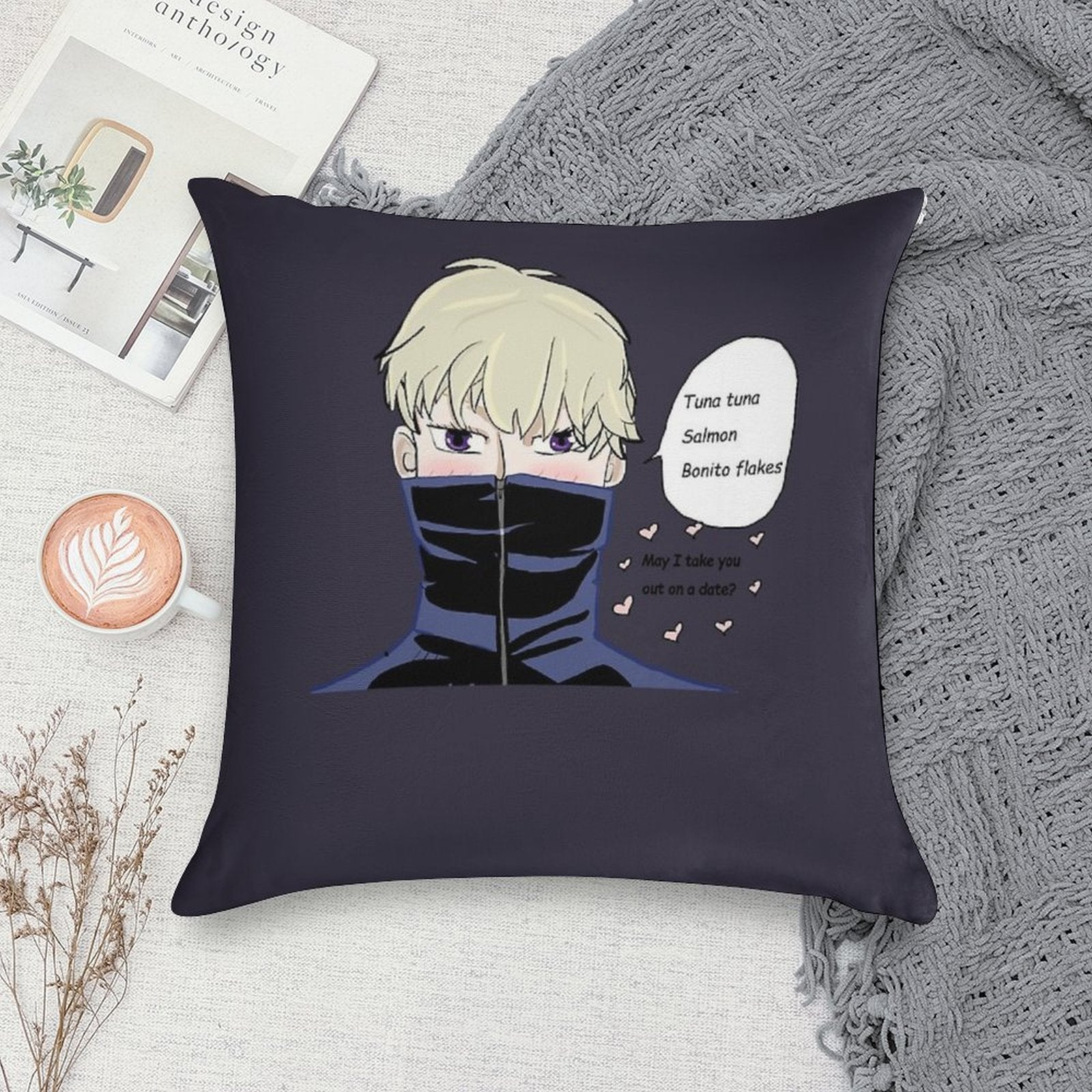 Experience Tactical Thinking In Combat Bonito Flakes Guy Gift For Fans Soft Washable Throw Pillow