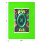 Super Star Neon Design Compact Throw Blanket