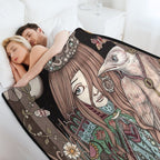 The High Priestess Premium Throw Blanket
