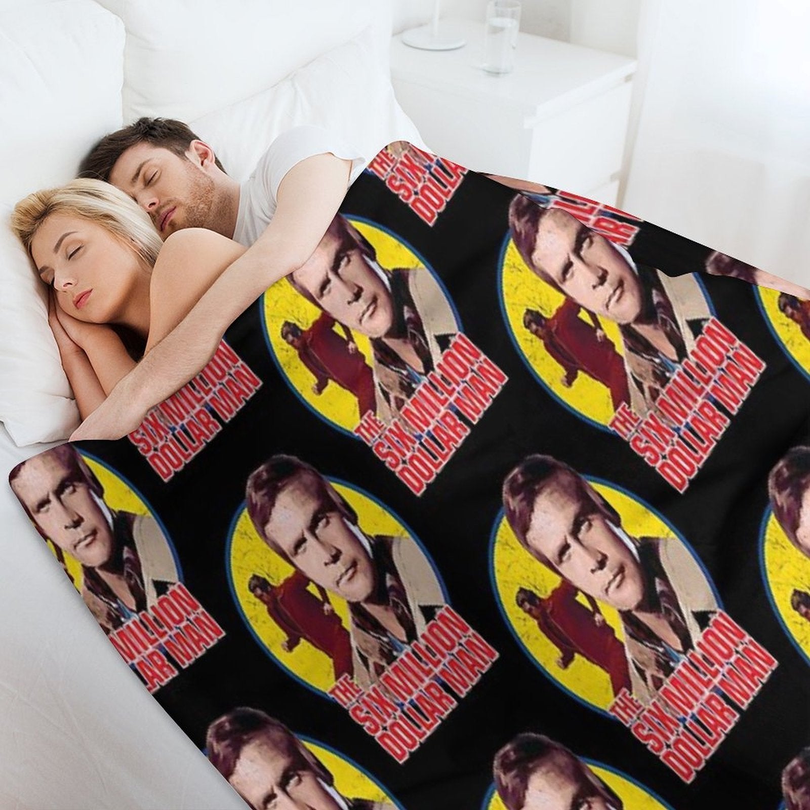 The Six Million Dollar Man Vintage Comfort Throw Blanket