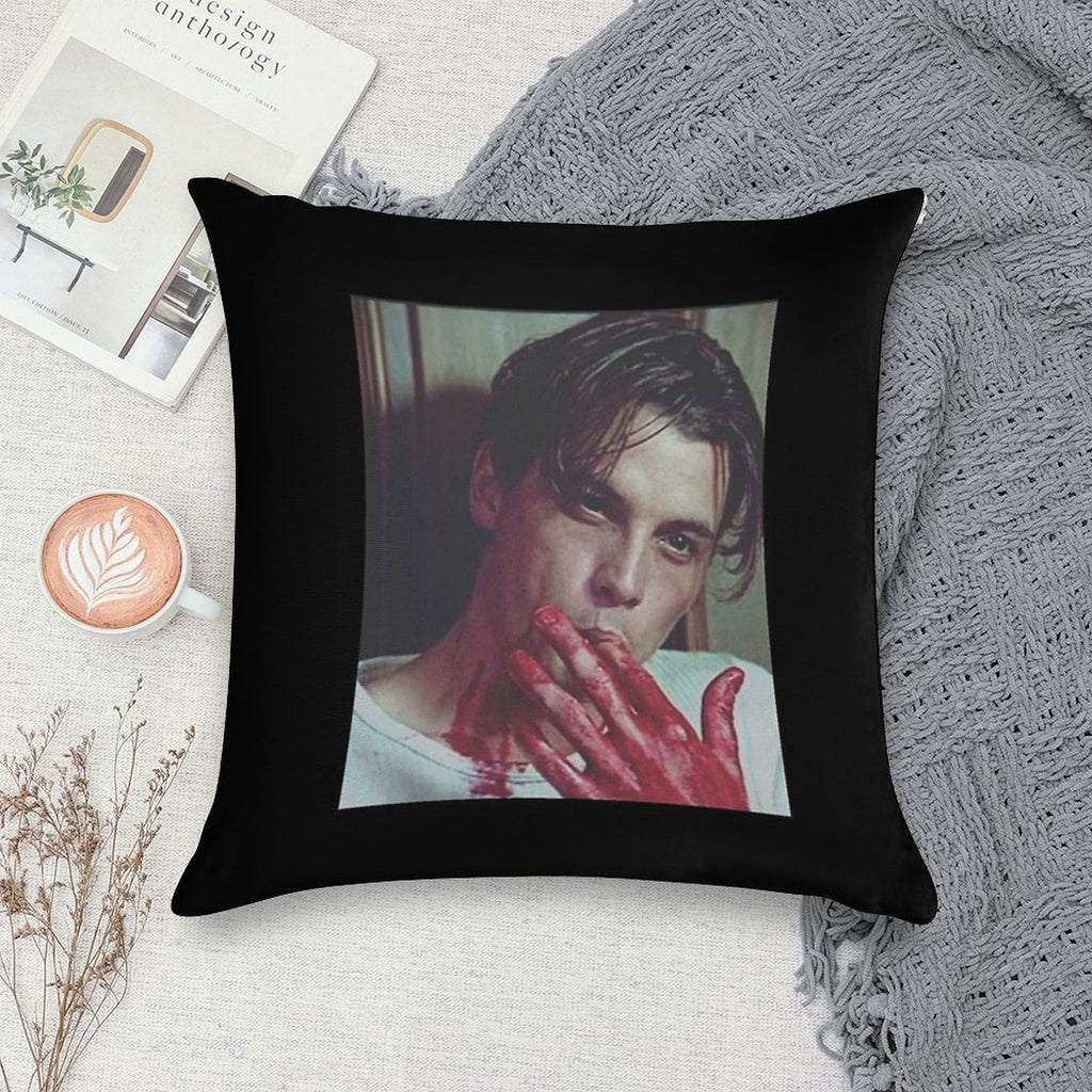 Billy Loomis Scream Finger Suck Soft Bedroom Essential Throw Pillow