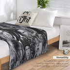 Julien Doré French Singer Abstract Collage - Black And White Version Compact Throw Blanket