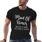 Maid Of Honor Funny Gifts From Bride For Sister  Summer-ready Fabric T-Shirt