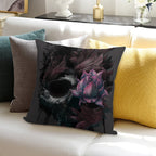 Death Blooms Soft Fade-Resistant Throw Pillow