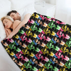 George Michael Pop Art Machine-washable Throw Blanket