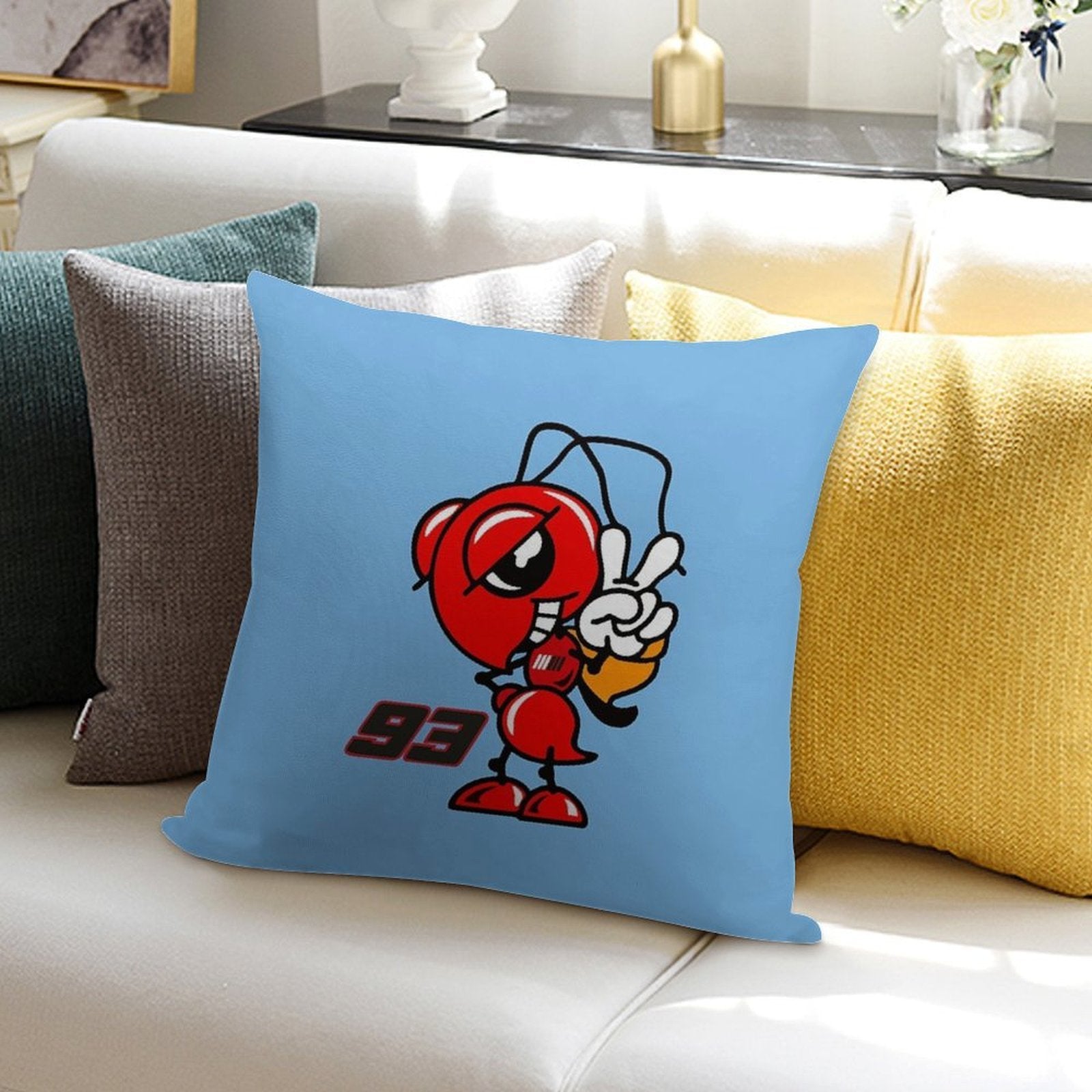The Amazing  Spaniard Racer Soft Anti-Pilling Throw Pillow