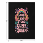 Queef Queen Embarrassing Adult Women Inappropriate Queefing Travel-friendly Throw Blanket