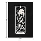 The Coffee Tarot Skul Sustainable Throw Blanket