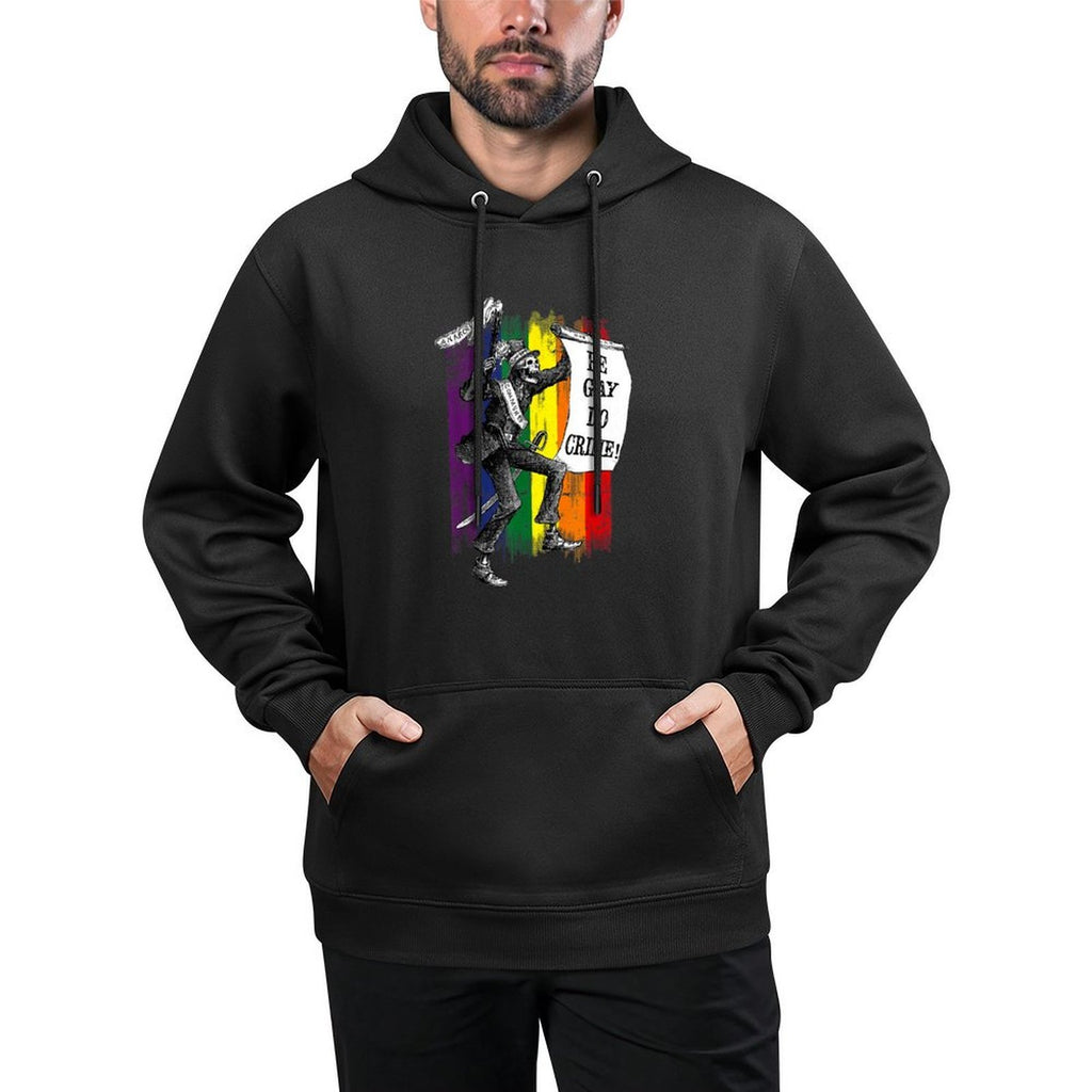 Be Gay, Do Crime!  Rainbow LGBTQ Meme Relaxed Fit Hoodie