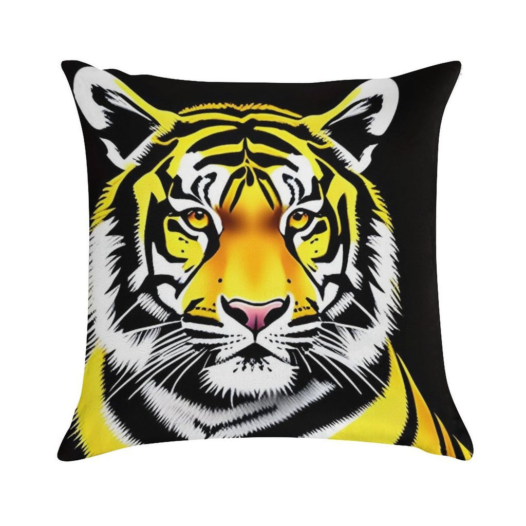 The Tiger Soft Reinforced Edging Throw Pillow
