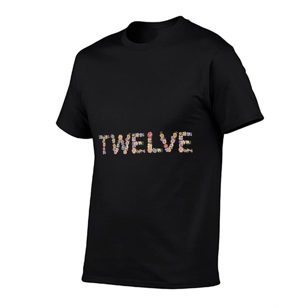 12th Birthday Wildflower Theme Twelve Year Old Bday Flowers  Graphic-printed T-Shirt