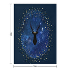 The Stag of Stars Anti-pilling Throw Blanket