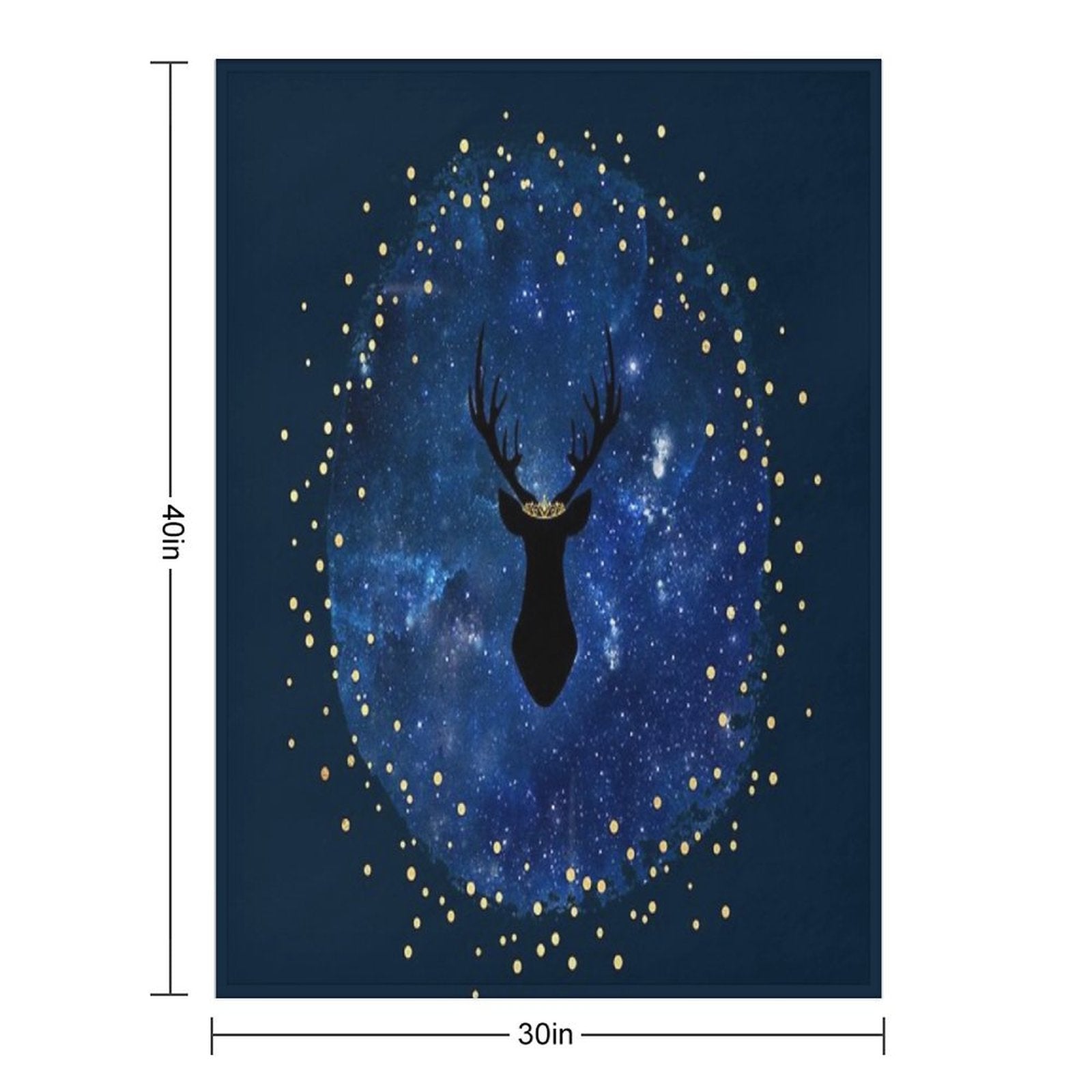 The Stag of Stars Anti-pilling Throw Blanket