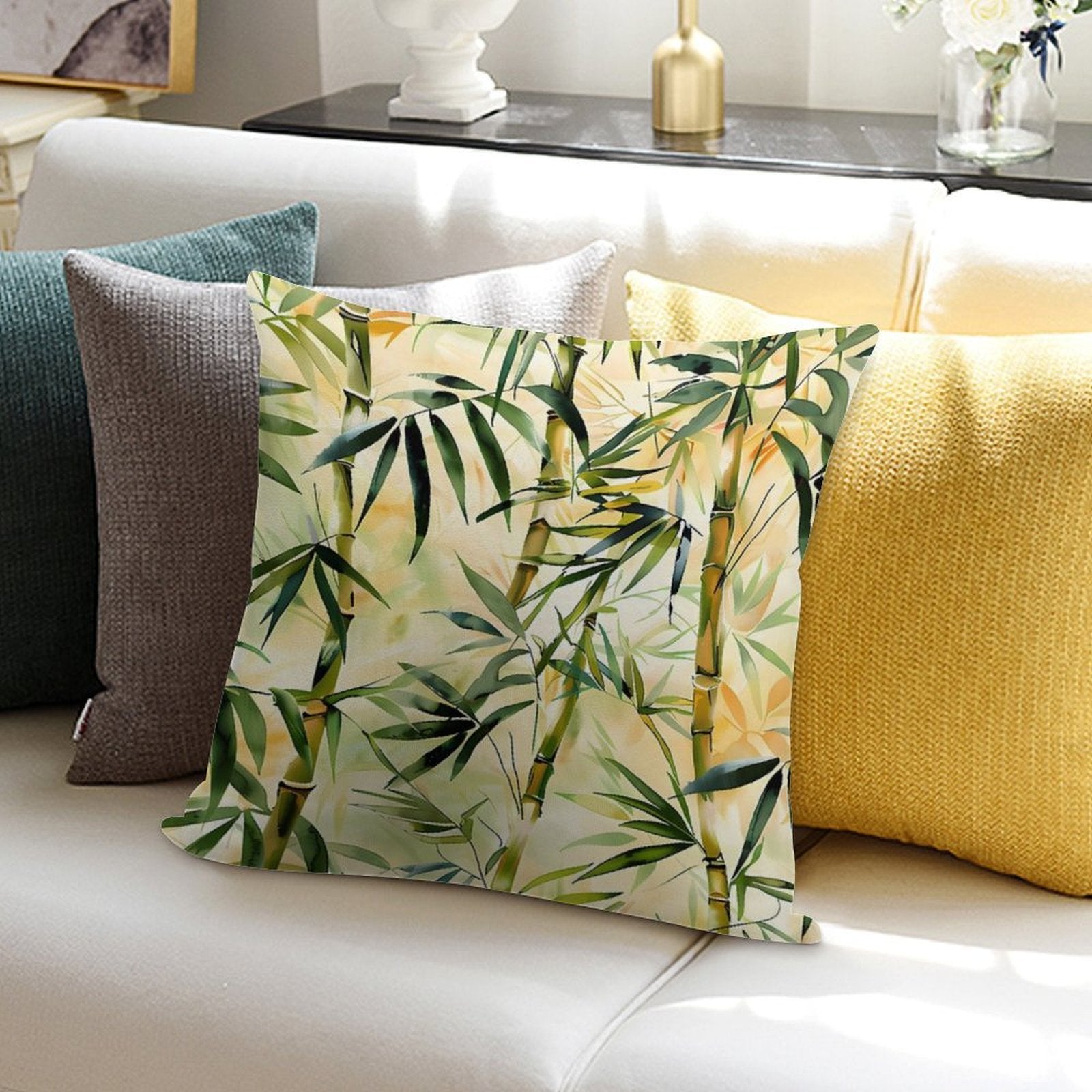 Bamboo Soft Easy Maintenance Throw Pillow