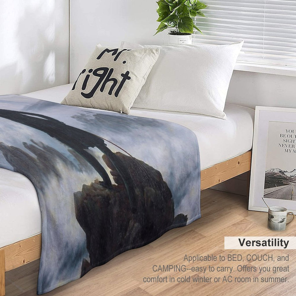 Casper David Friedrich's Wanderer Above The Sea of Fog Comfort Throw Blanket