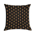 Bitcoin Logo Pattern Soft Decorative Cover Throw Pillow
