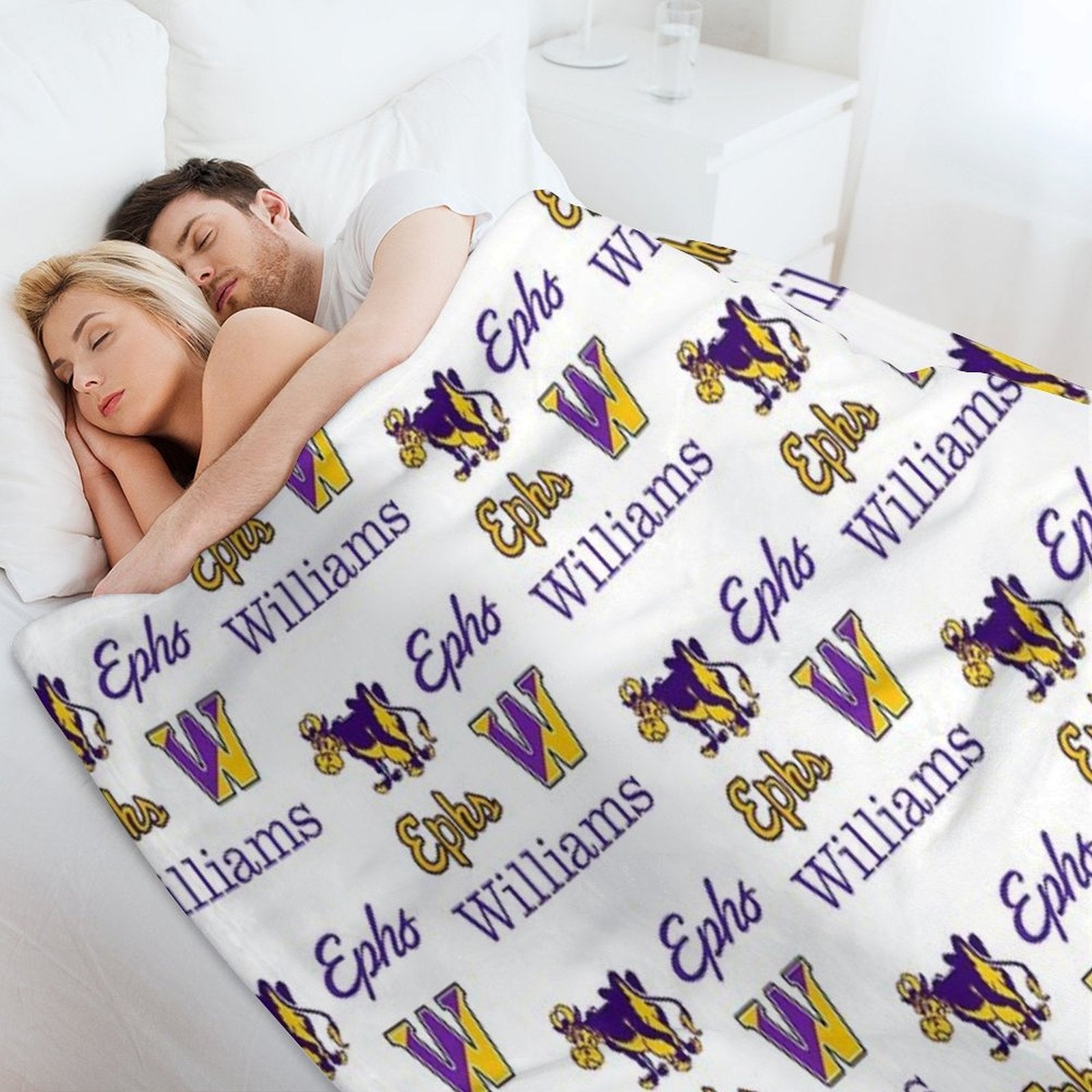 Williams College Logo Pack Eco-conscious Throw Blanket