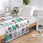 Vintage Caravan Pattern Velvety-soft Throw Blanket