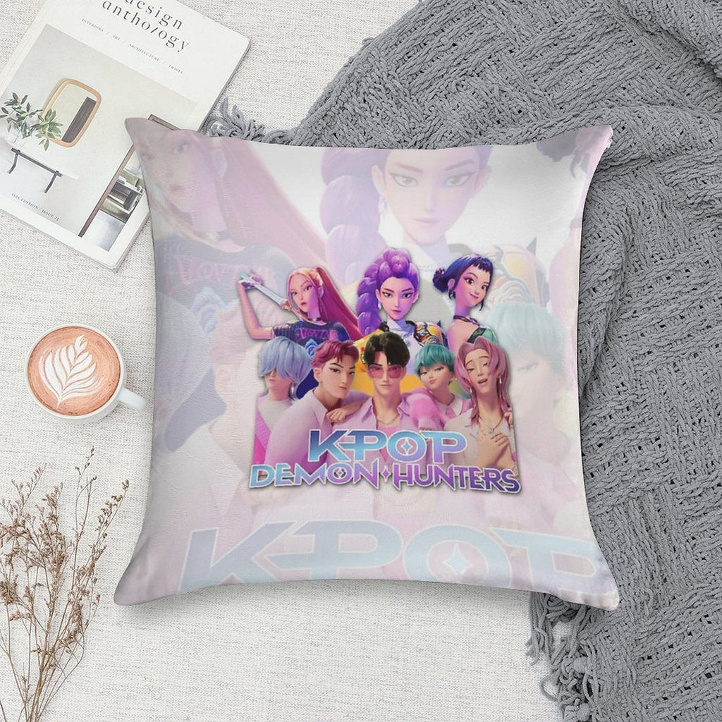 Kpop Demon Hunters Soft Luxury Feel Throw Pillow