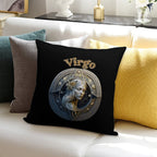 Virgo Zodiac Sign Soft Decorative Cover Throw Pillow