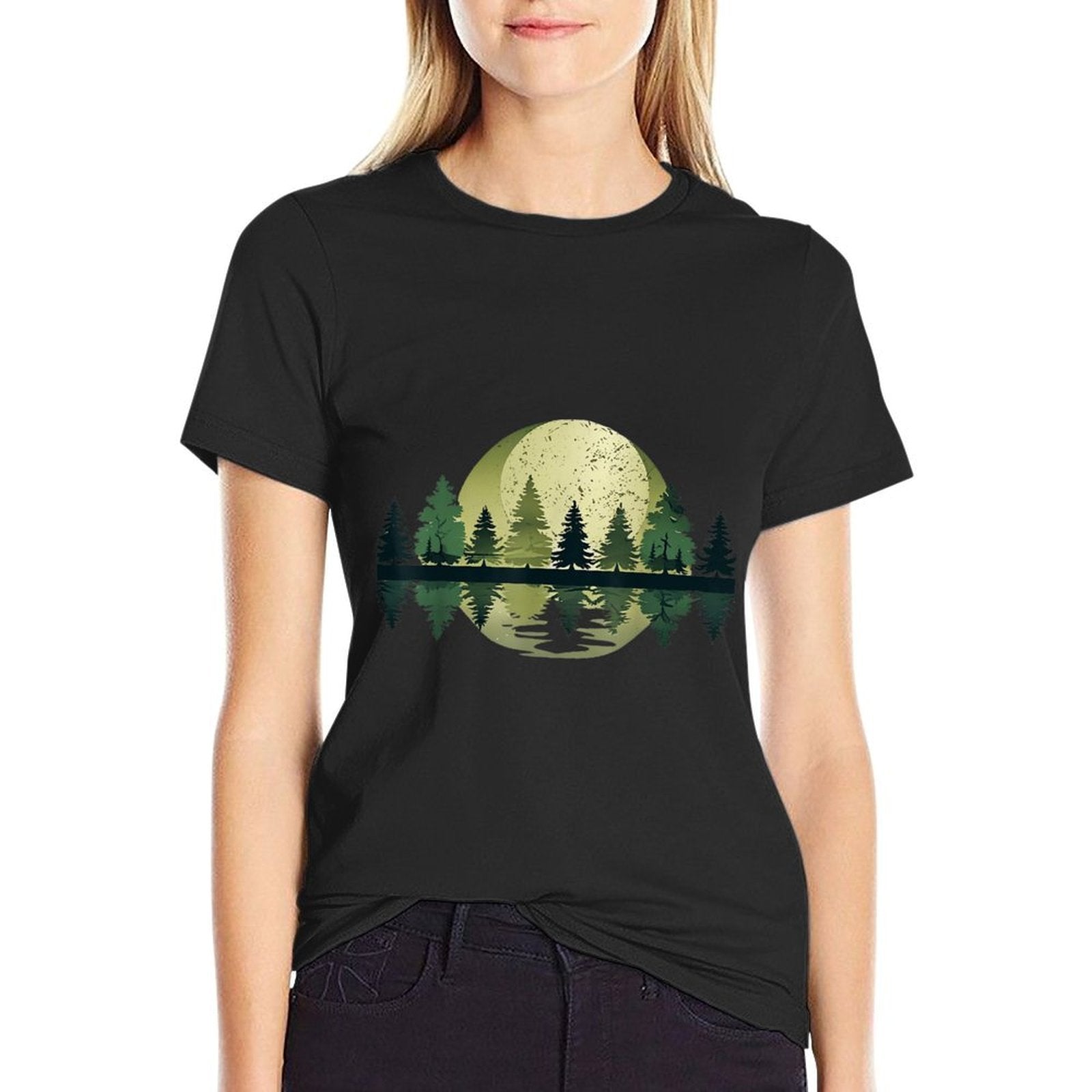 Vintage Trees Wildlife Nature Forest Lover Men Women Kids  Vintage-inspired T-Shirt