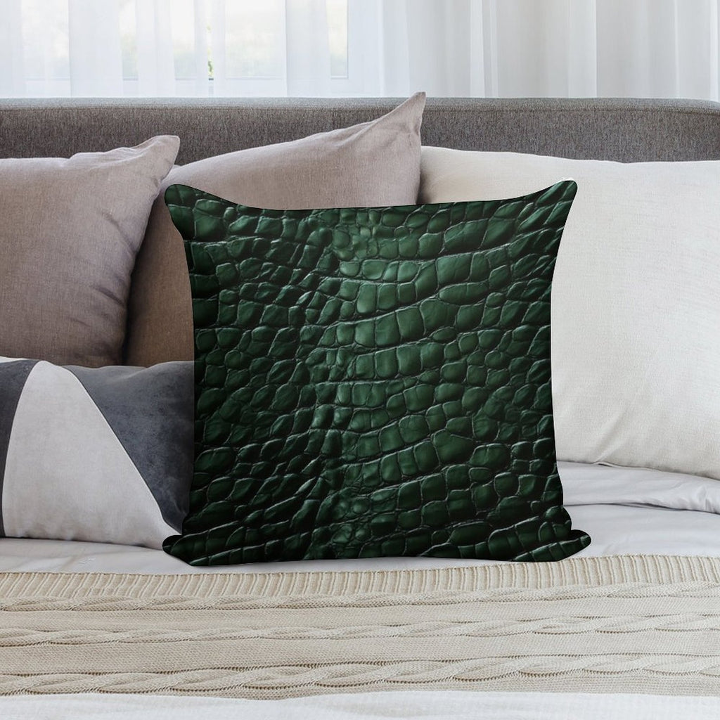 Crocodile Skin Soft Anti-Pilling Throw Pillow