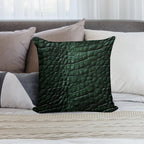Crocodile Skin Soft Anti-Pilling Throw Pillow