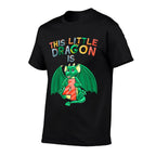 Kids This Little Dragon Is 4 Dragon 4th Birthday 4 Year Old Boy  Eco-friendly Material T-Shirt