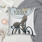 Funny Cycling Sloth Soft Style Accent Throw Pillow