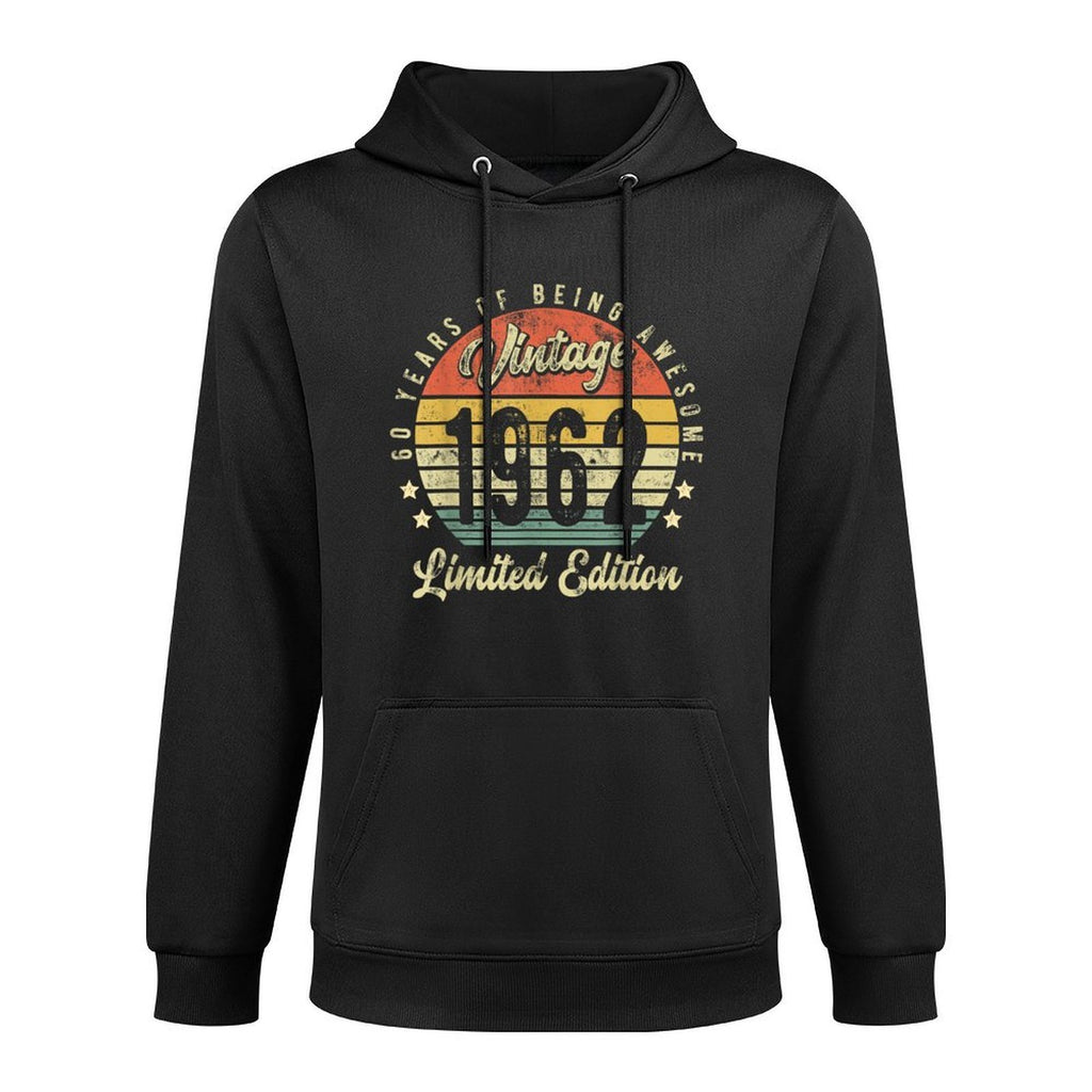 60 Year Old Gifts Vintage 1962 Limited Edition 60th Birthday Machine Washable Hoodie