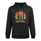 60 Year Old Gifts Vintage 1962 Limited Edition 60th Birthday Machine Washable Hoodie