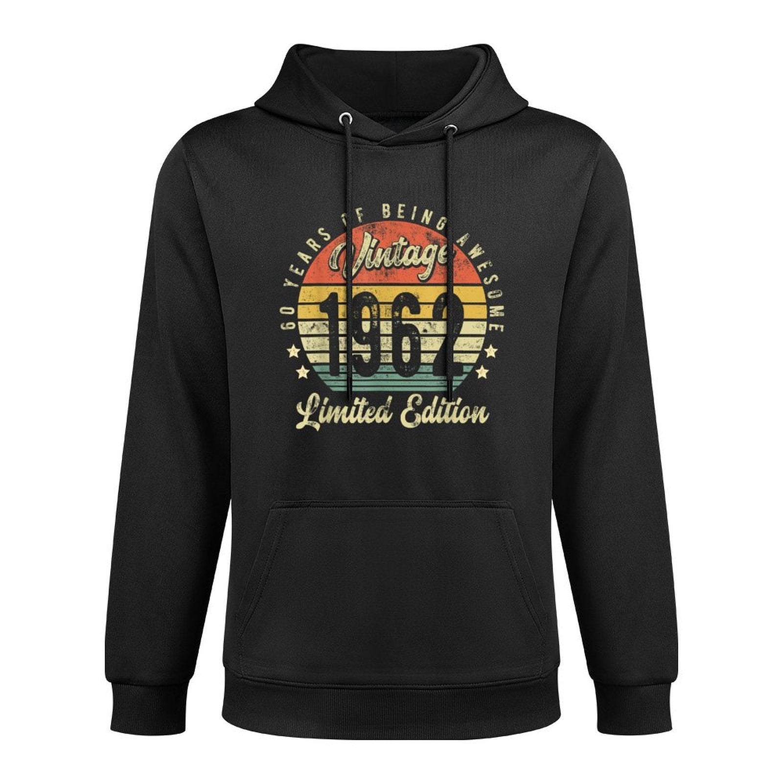 60 Year Old Gifts Vintage 1962 Limited Edition 60th Birthday Machine Washable Hoodie