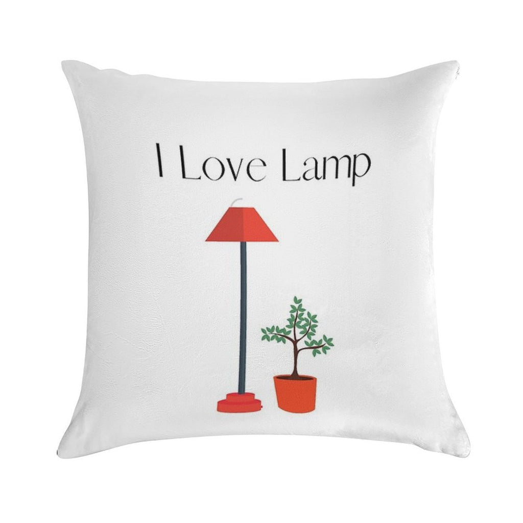 I Love Lamp Soft Multiple Sizes Throw Pillow