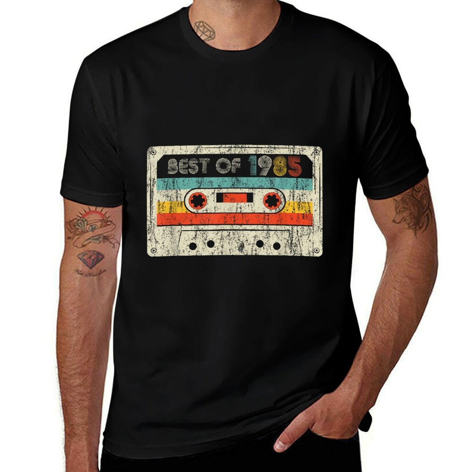 Best Of 1985 Vintage 1985 Cassette Tape Men Women Birthday  Quick-drying T-Shirt